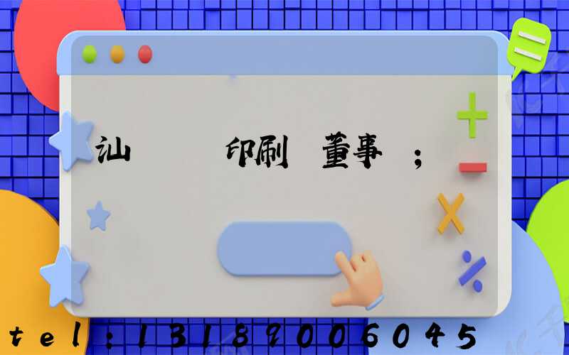 汕頭東風印刷廠董事長